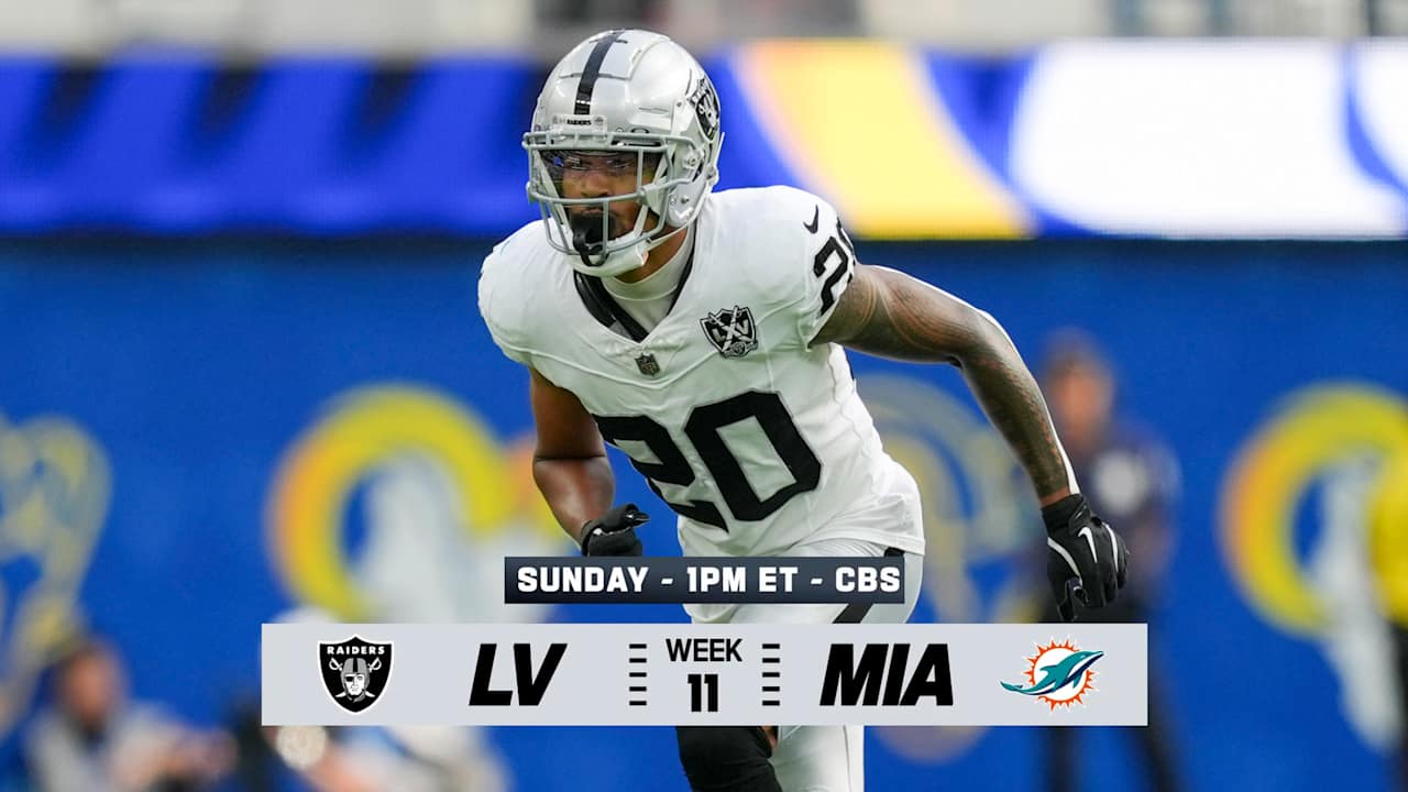 NFL Network's game preview of the Las Vegas Raiders vs. the Miami