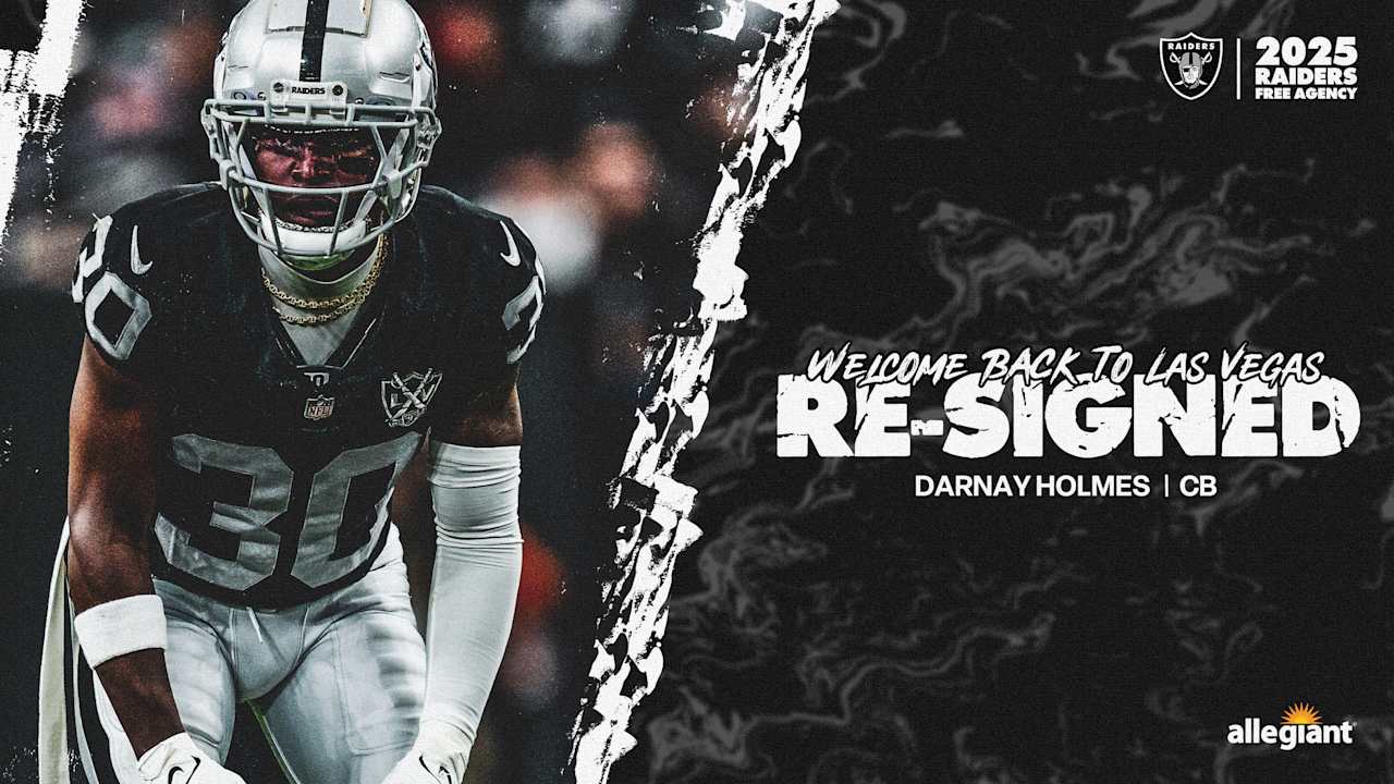 Raiders re-sign CB Darnay Holmes