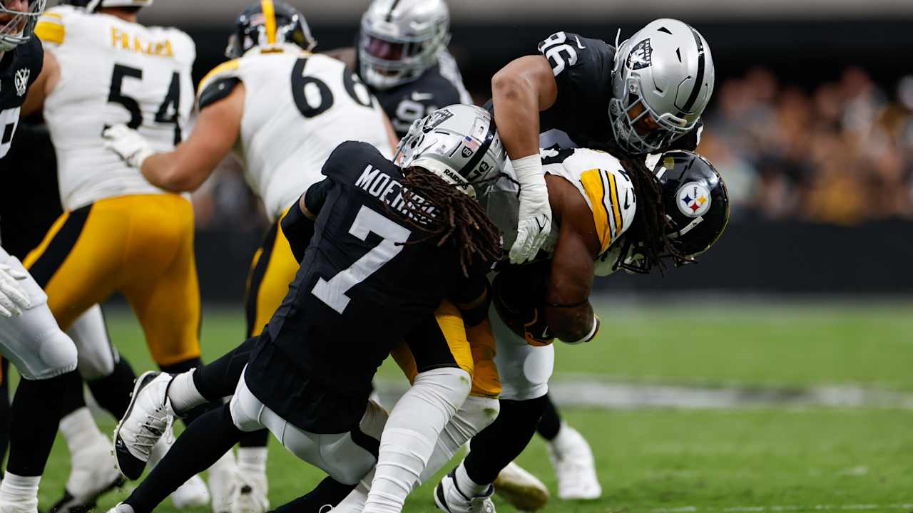 Raiders 2024 Week 6 Highlights vs. Steelers Tre'von Moehrig's 5yard