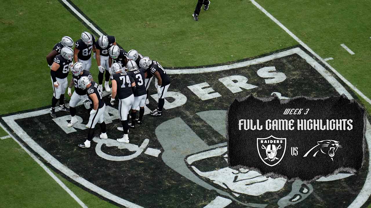 Raiders 2024 Week 3 Highlights vs. Panthers Full game highlights from
