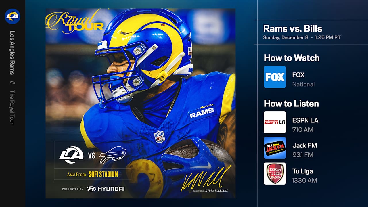 Los Angeles Rams Vs Buffalo Bills How To Watch Listen To And Live Stream Week