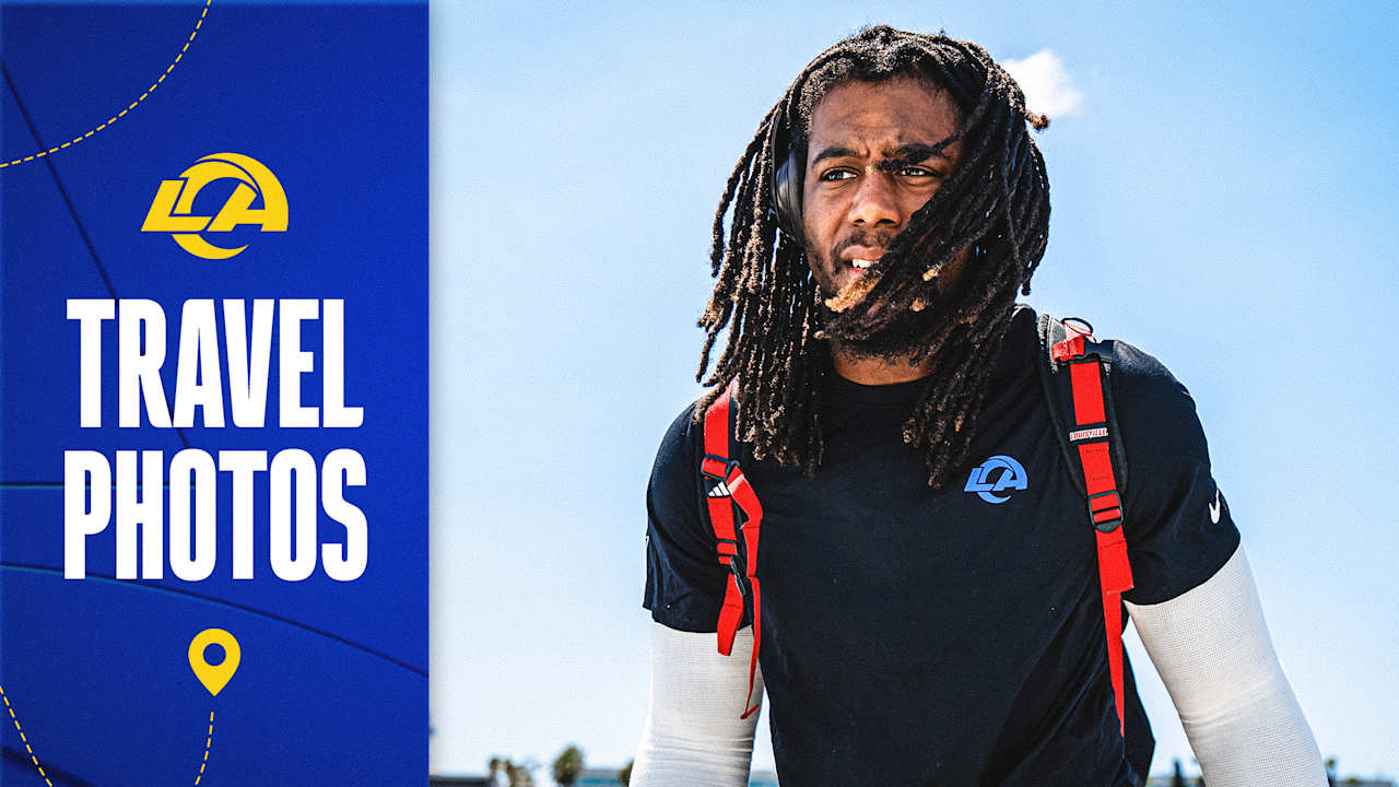 Photos: LA Rams Arrive in Kansas City for Preseason Game vs. Chiefs