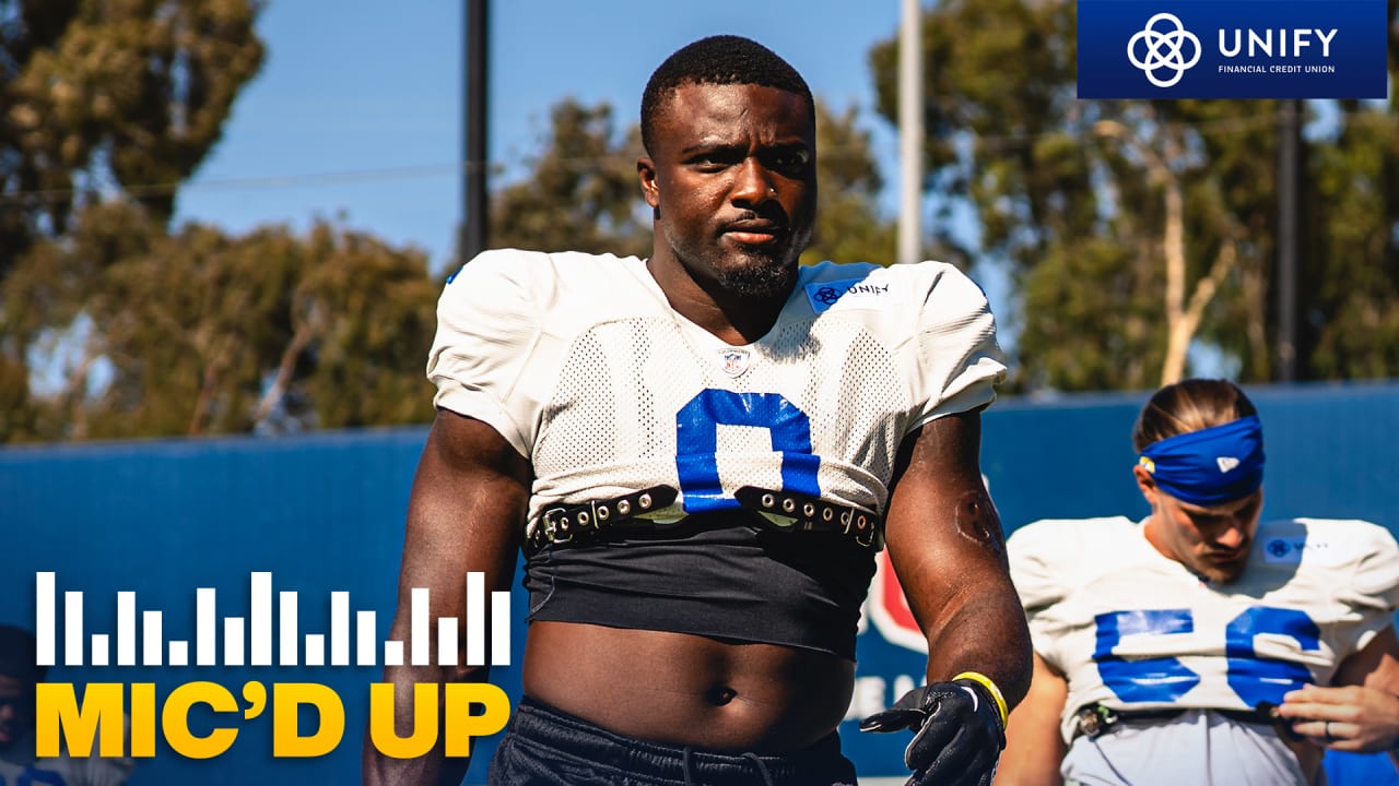 Los Angeles Rams outside linebacker Byron Young Mic’d Up at training ...