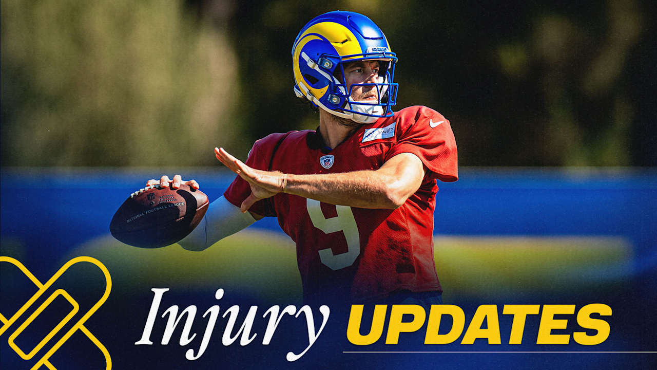 Matthew Stafford (back) returns to practice but Sean McVay emphasizes flexible, day-to-day approach; Terrance Ferguson (groin) also returns to practice; latest on Alaric Jackson