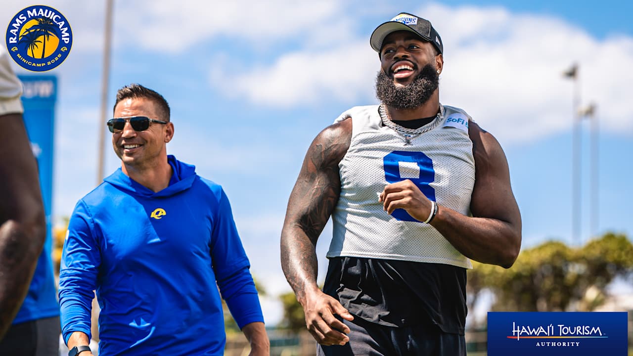 PRACTICE PHOTOS: Rams players hit the field for their first day of Maui ...