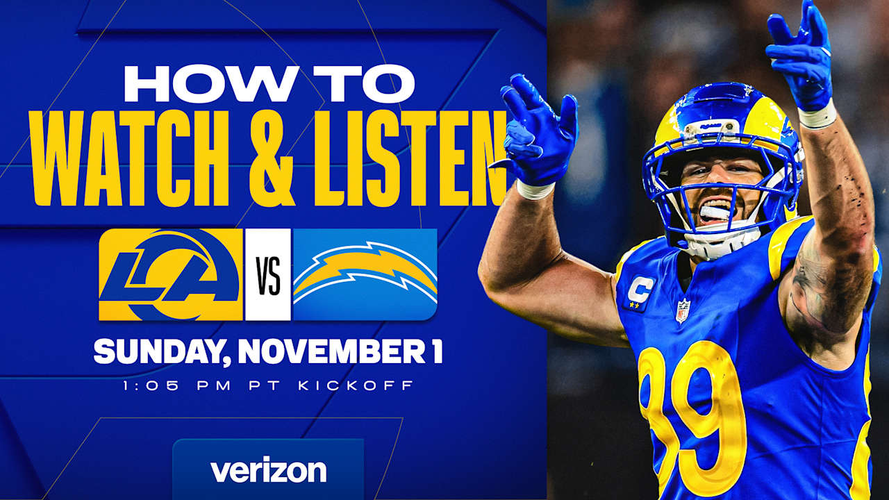 Los Angeles Rams vs. Los Angeles Chargers: How to watch, listen to and live stream Week 8