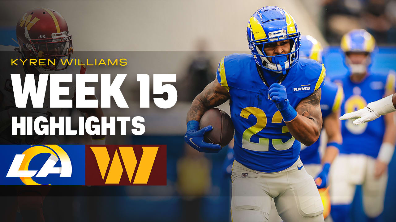 Kyren Williams' best plays from his 155yard game vs. Washington