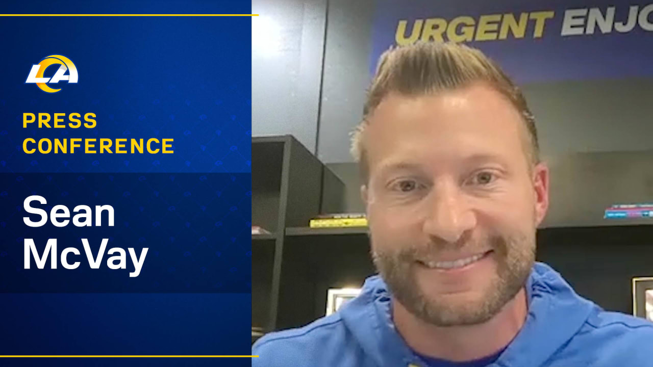 Rams head coach Sean McVay talks 2024 coaching staff additions and promotions, planning for free