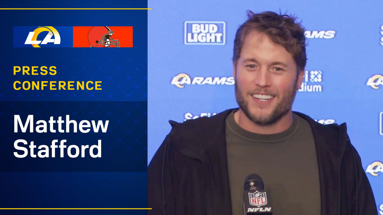 Los Angeles Rams Postgame Press Conference | Matthew Stafford on win ...