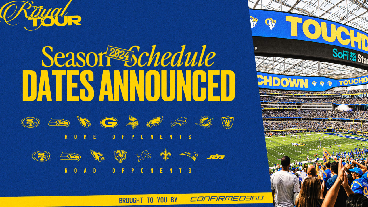 Rams release official 2024 schedule