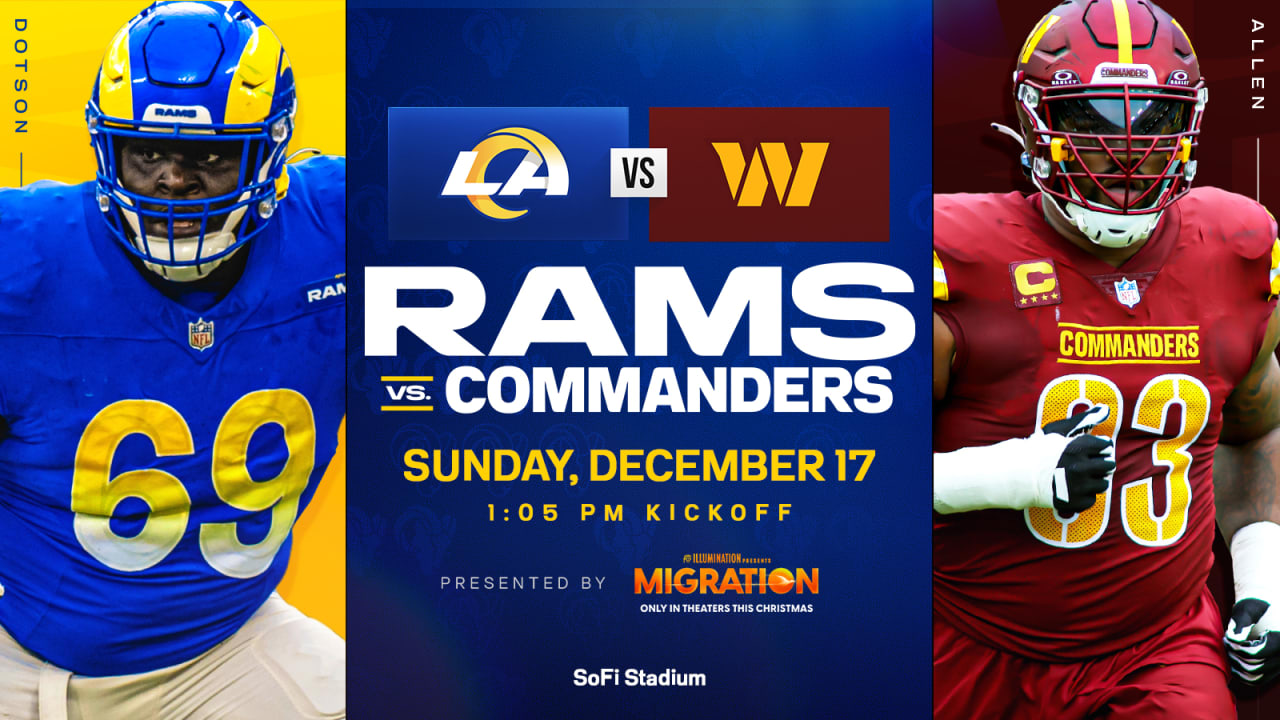 Rams vs. Commanders: Live updates, start time and score - Los Angeles Times
