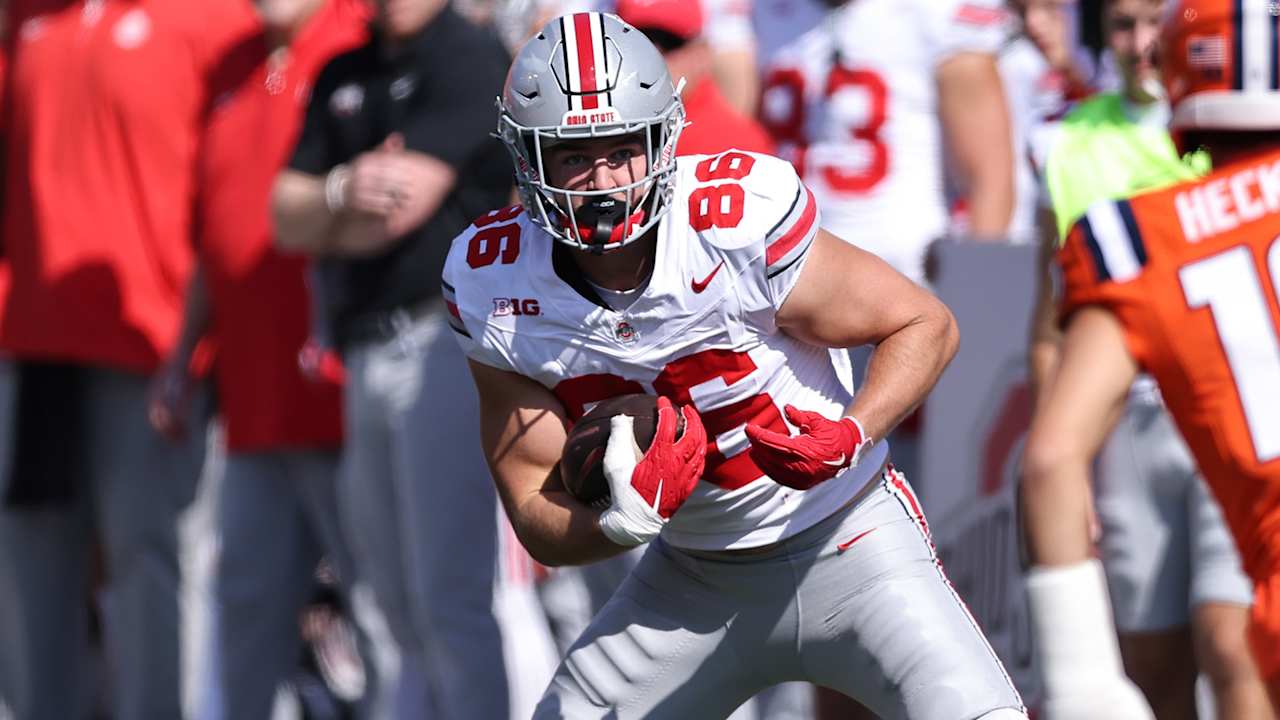 Tight end Max Klare's best plays at The Ohio State University | Los ...