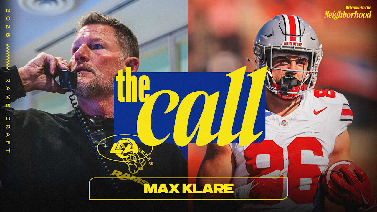 Max Klare draft call | Ohio State Football | Los Angeles Rams 2026 NFL ...