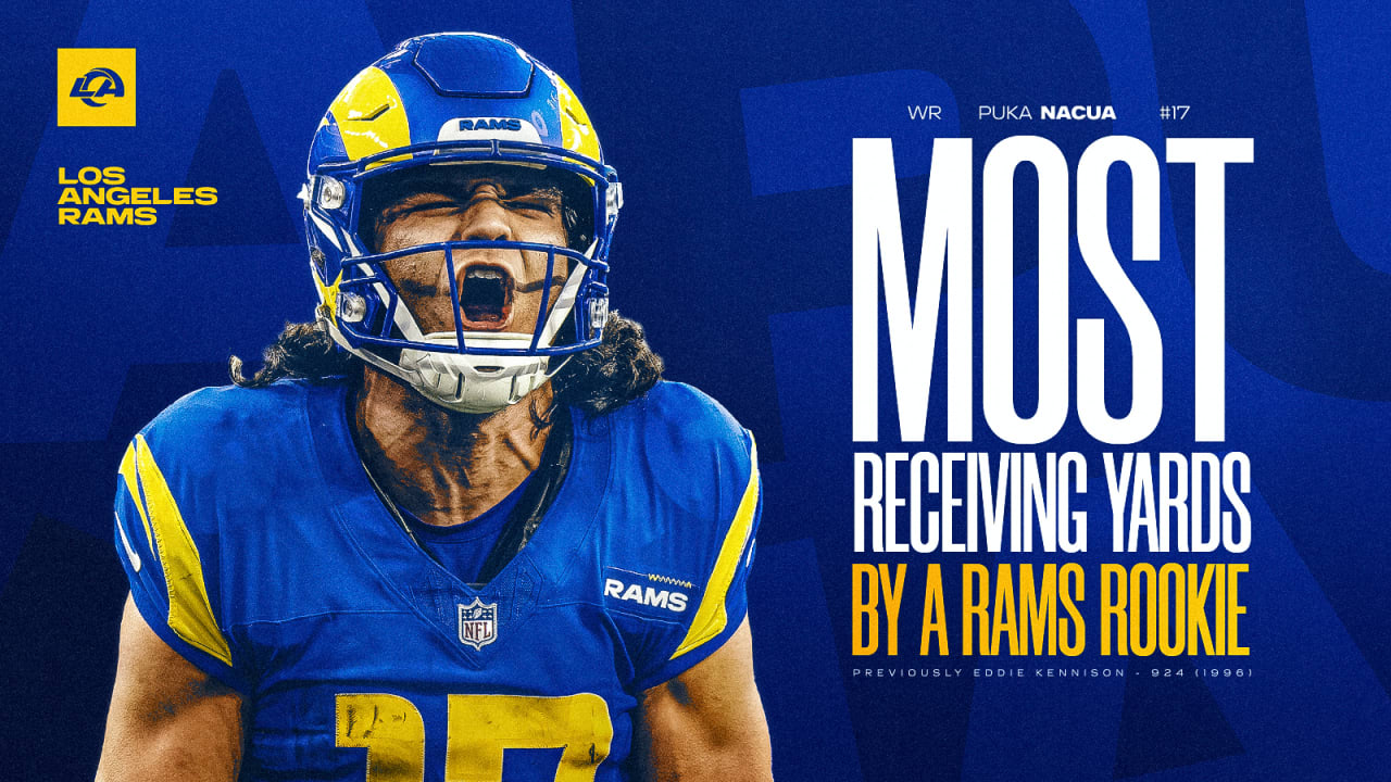 Puka Nacua Sets New Rams Single-season Rookie Receiving Yards Record ...