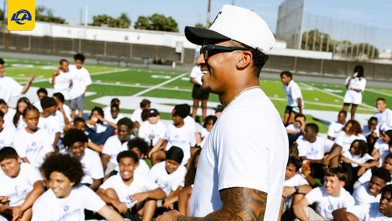 Los Angeles Rams cornerback Trent McDuffie donates backpacks to ...