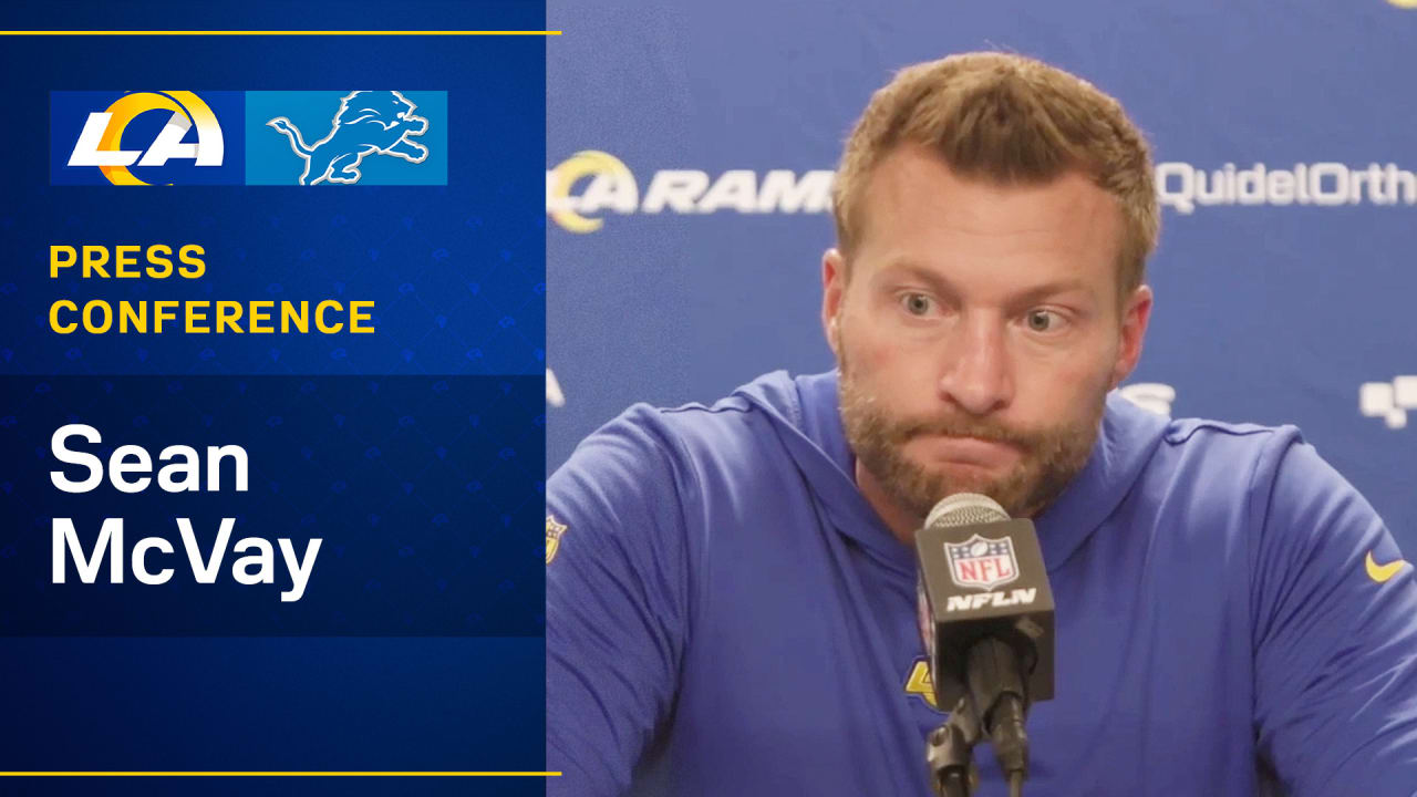 Sean McVay reacts to Wild Card loss in Detroit; what team can build on