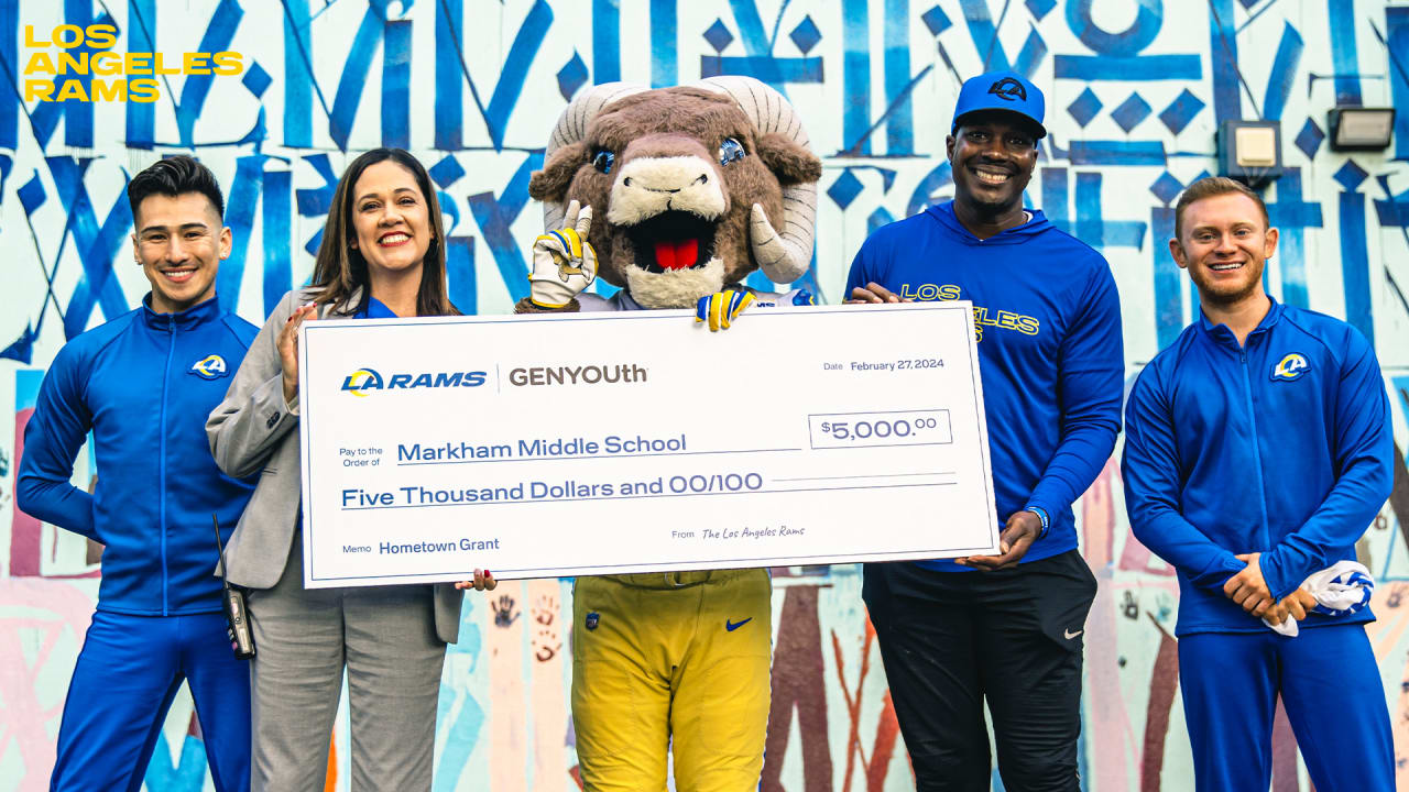 Los Angeles Rams Grant 5,000 to Markham Middle School for Flag