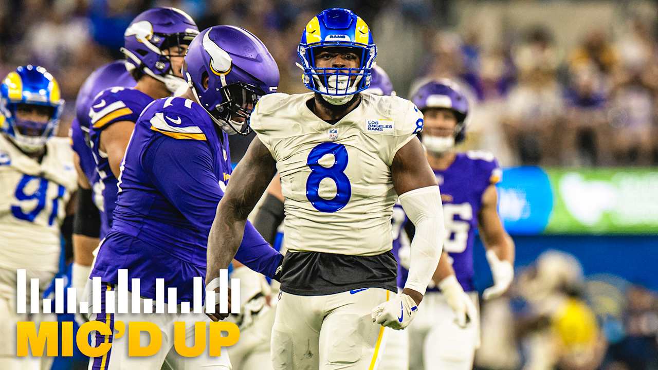 Jared Verse Mic'd Up Week 8 win vs. Minnesota Vikings on Thursday Night