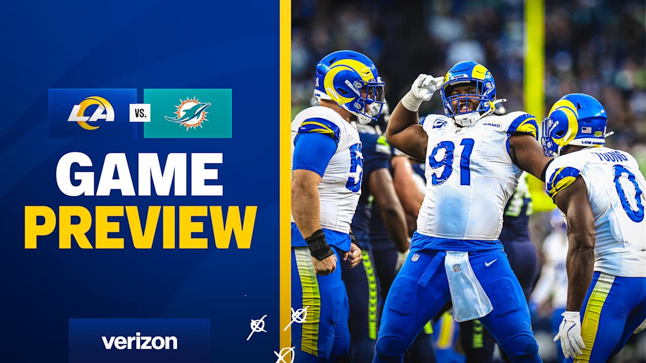 RamsDolphins Game Preview Rams bring win streak into SoFi Stadium to