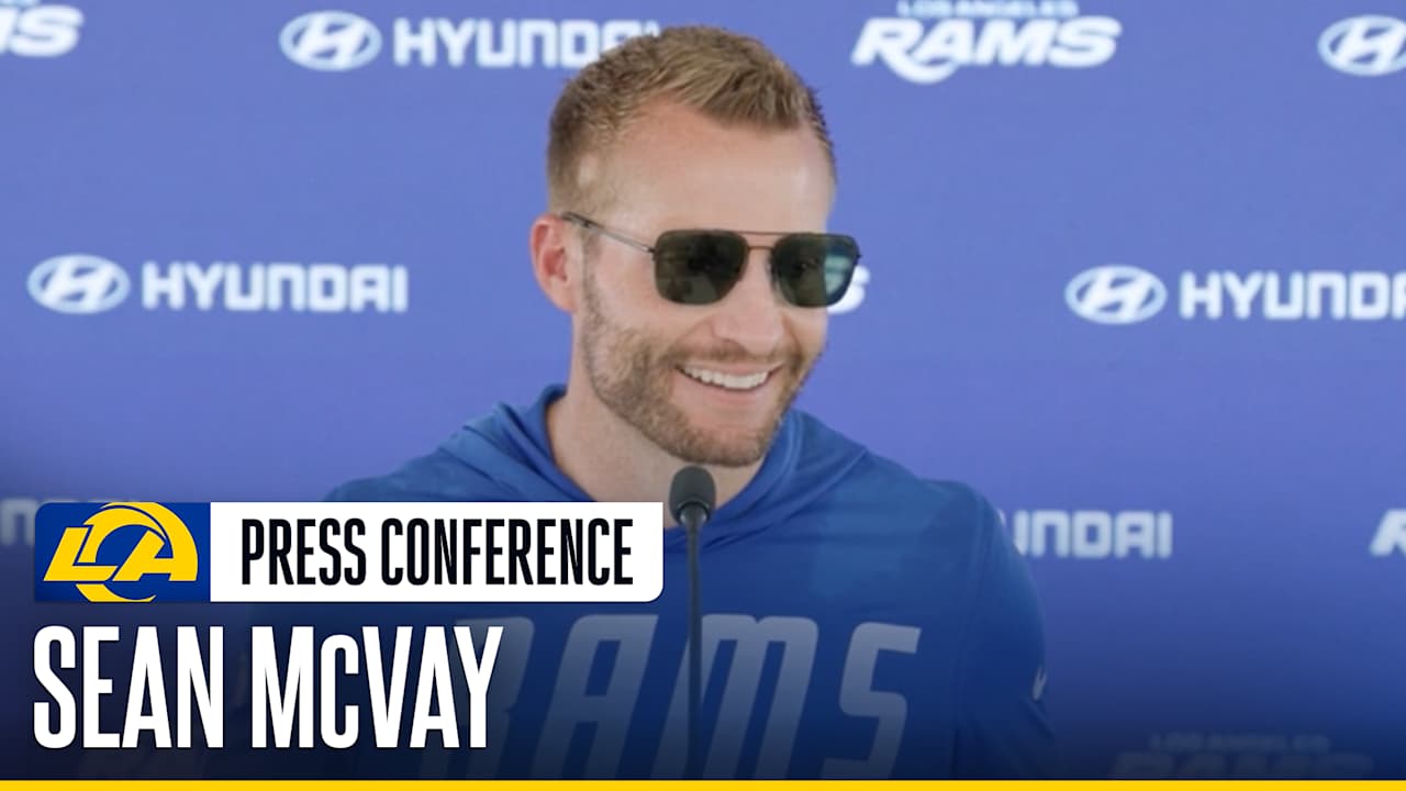 Los Angeles Rams head coach Sean McVay speaks on backup quarterback ...