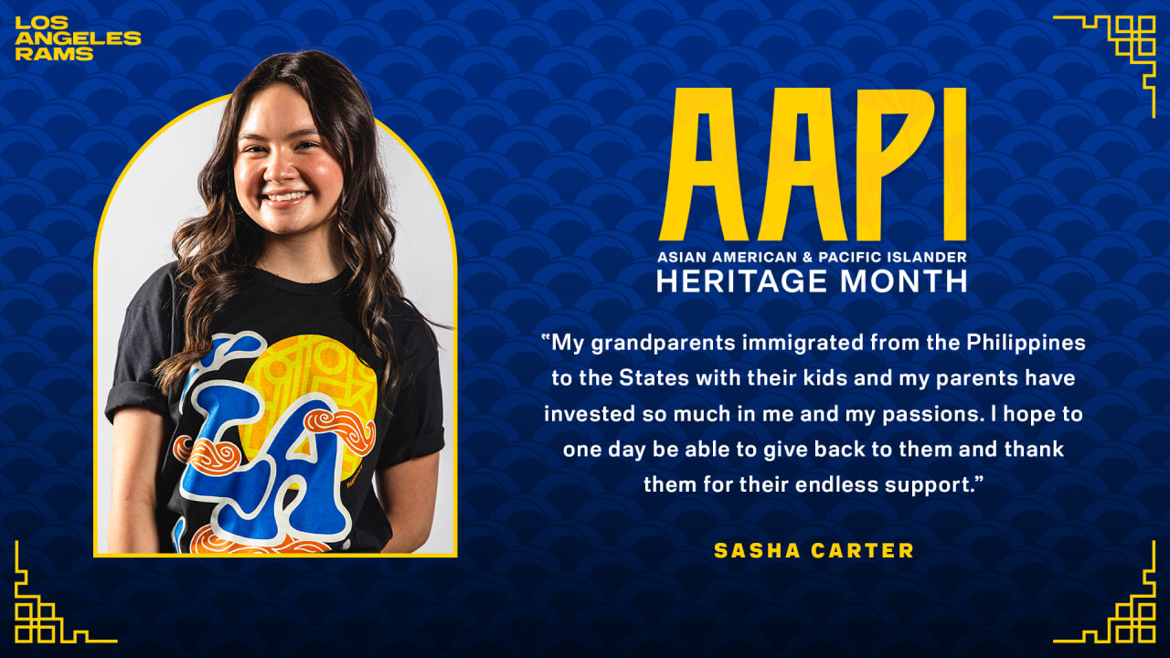 Rams AAPI Heritage Month Staff Showcase: Sasha Carter on motivation from family and how curiosity can lead to allyship within and celebration of AAPI community