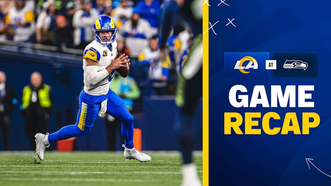 Matthew Stafford’s 39-yard TD pass to Demarcus Robinson gives the Rams a thrilling 26-20 overtime win over the Seahawks