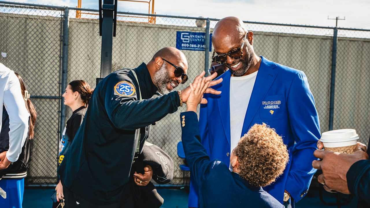 Rams 1999 team Legends and rookies visit A Place Called Home as part of ...