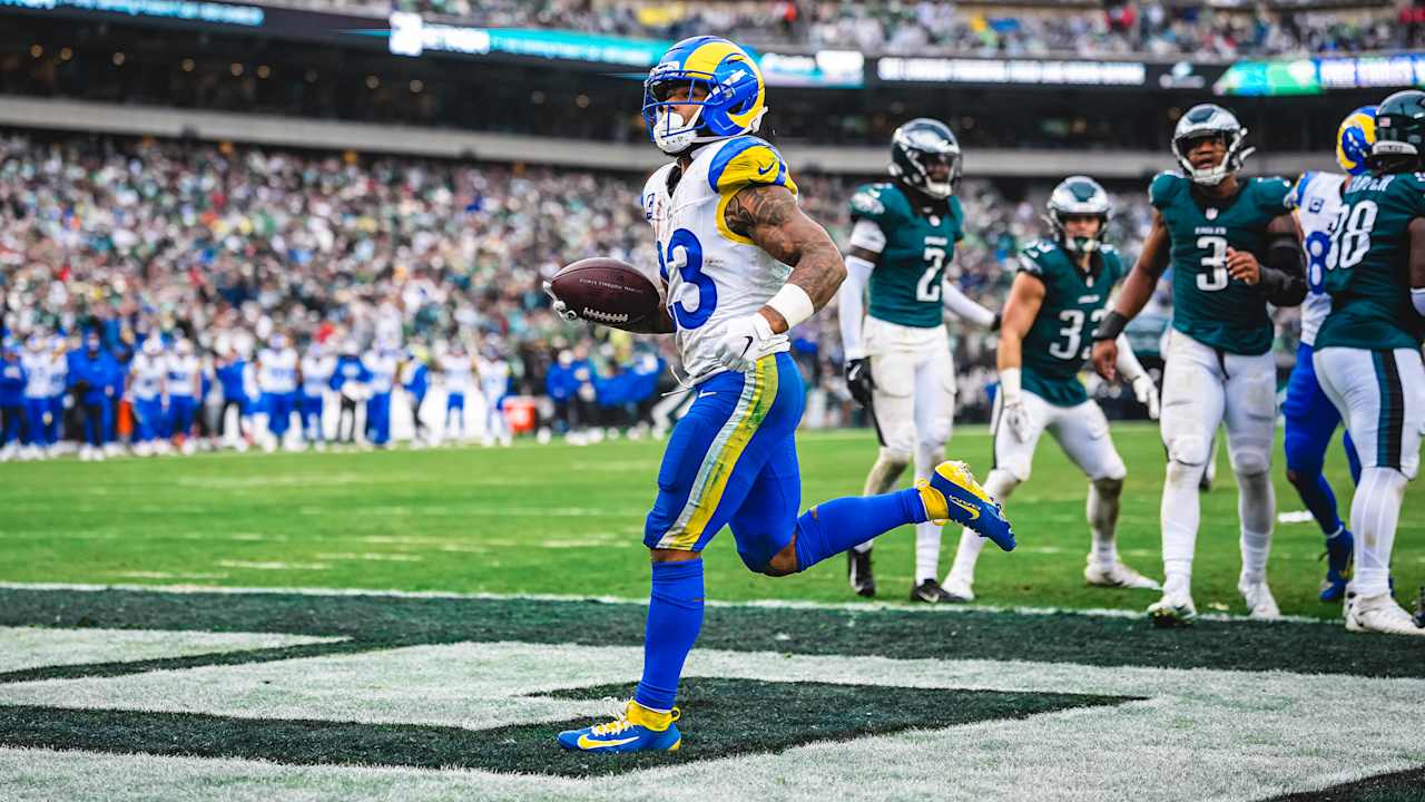 Running back Kyren Williams rushes for a 4-yard touchdown - Los Angeles ...