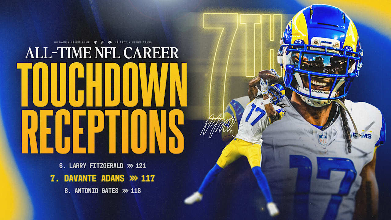 Rams wide receiver Davante Adams passes Antonio Gates for 7th all-time ...