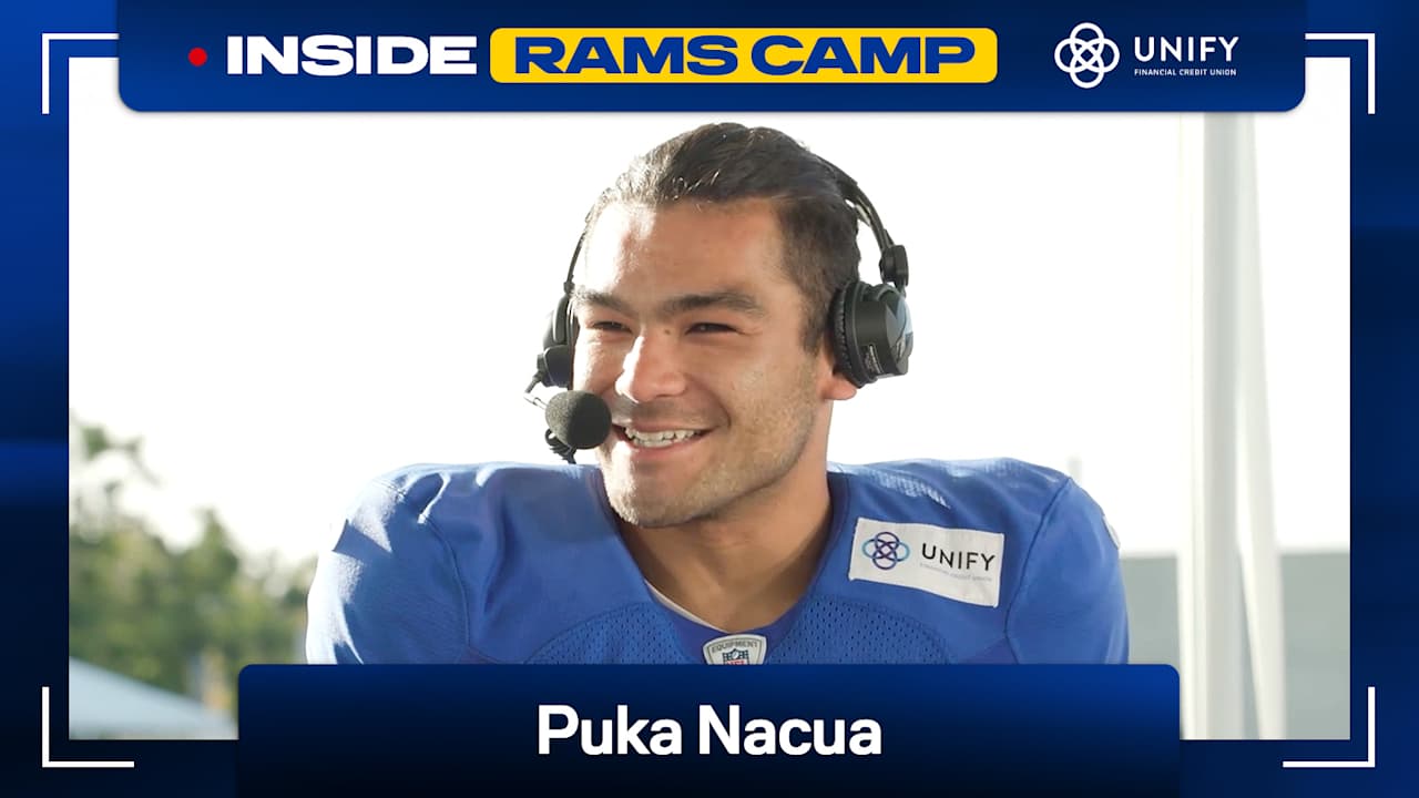 Puka Nacua Inside Rams Camp | Wide receiver Puka Nacua joins the show ...