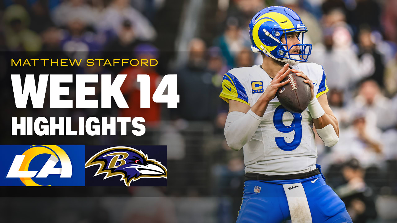 HIGHLIGHTS Los Angeles Rams quarterback Matthew Stafford's best throws