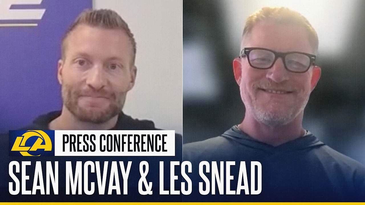 Los Angeles Rams head coach Sean McVay & general manager Les Snead ...