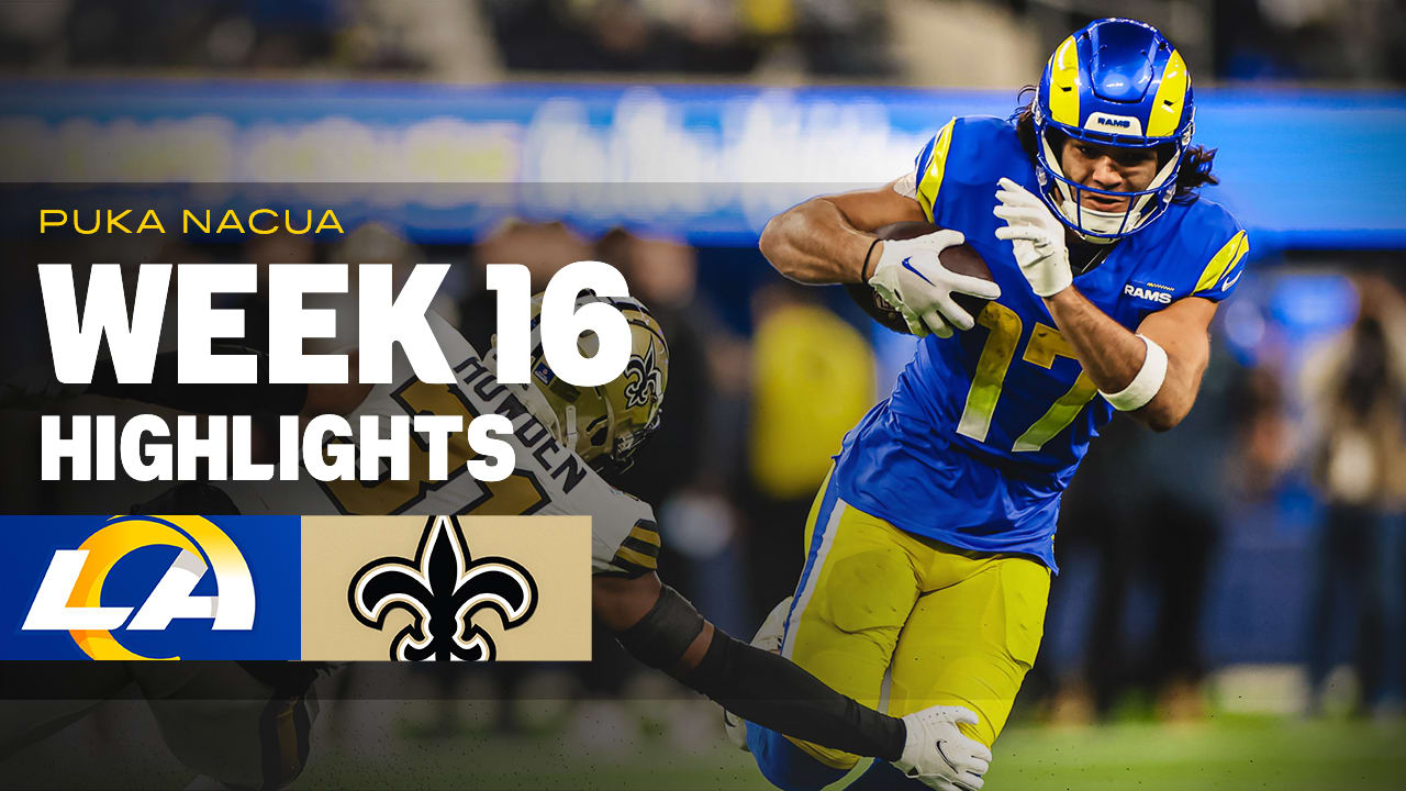 Puka Nacua's best plays from his 180yard game vs. New Orleans Saints