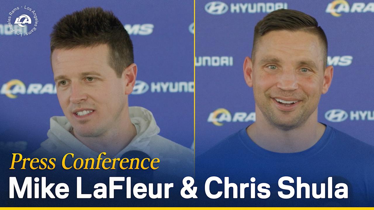 Chris Shula Mike LaFleur Press Conference | Los Angeles Rams Offensive ...