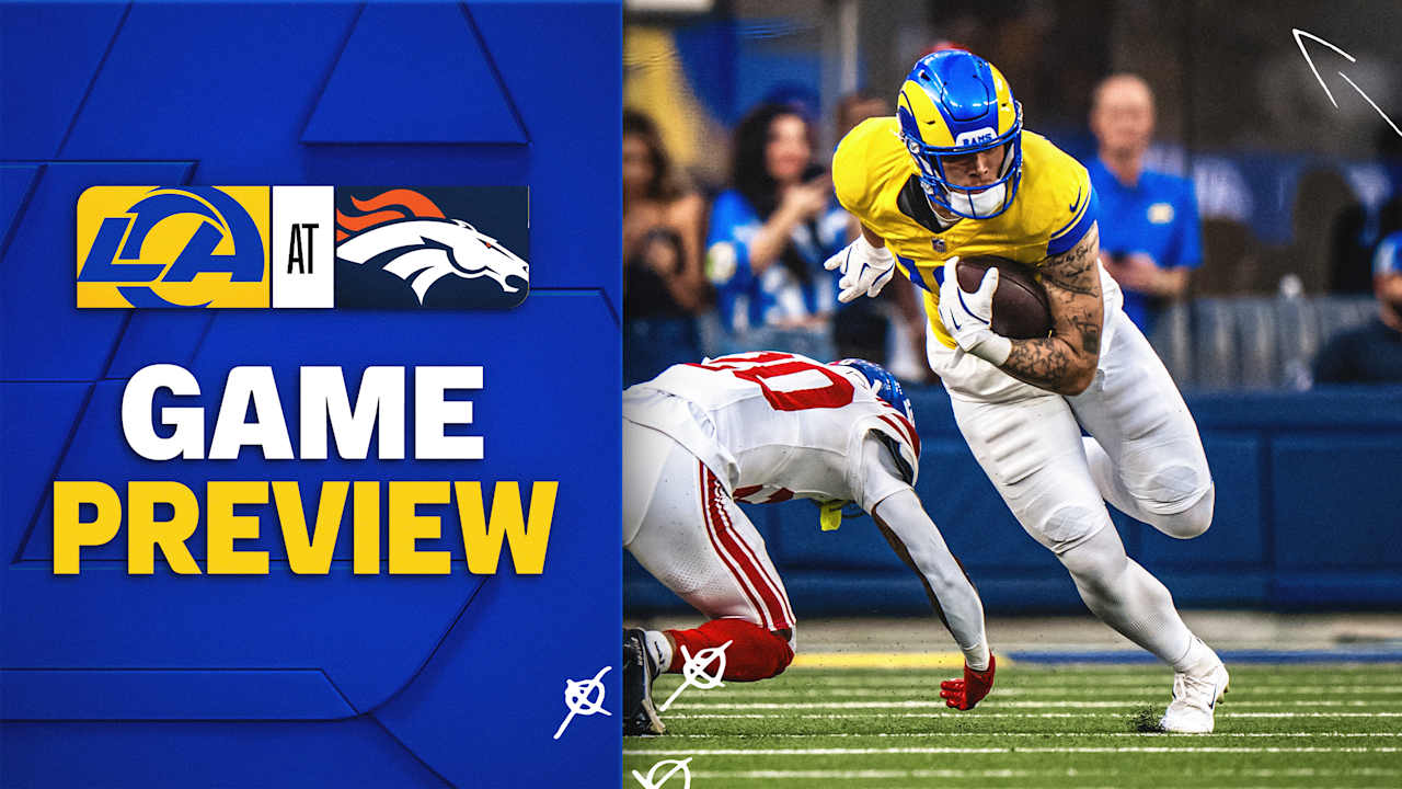 Denver Broncos host Los Angeles Rams on Sunday Night Football