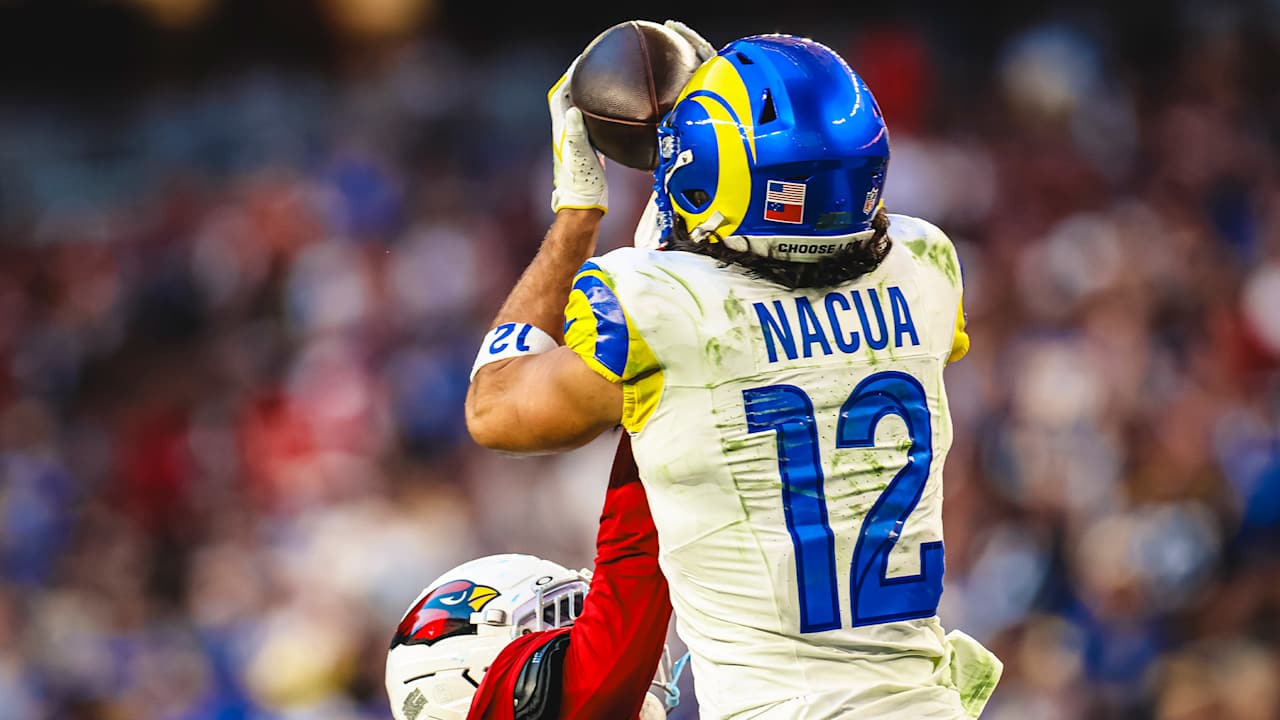 Puka Nacua 31-yard touchdown catch - Los Angeles Rams Highlights - Week ...