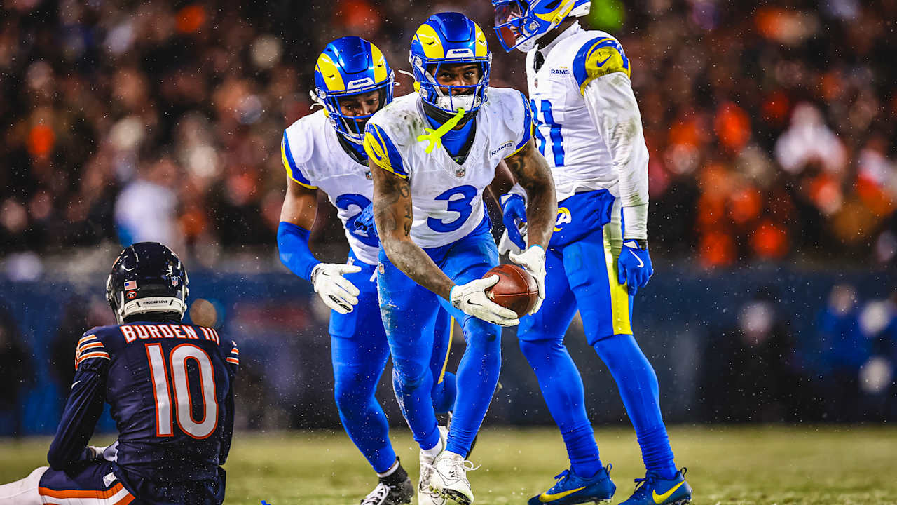 Kam Curl interception - Los Angeles Rams Highlights - Divisional Round vs.  Chicago Bears at Soldier Field