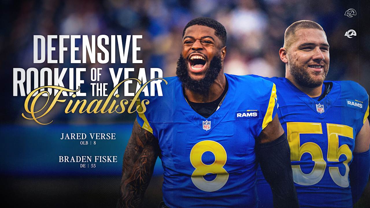 Rams' Jared Verse and Braden Fiske named finalists for AP 2024 NFL