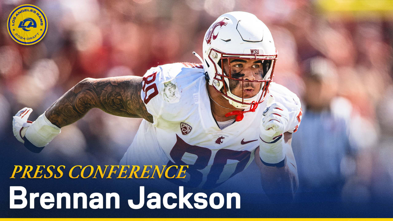 Rams 2024 NFL Draft Press Conference Brennan Jackson on getting