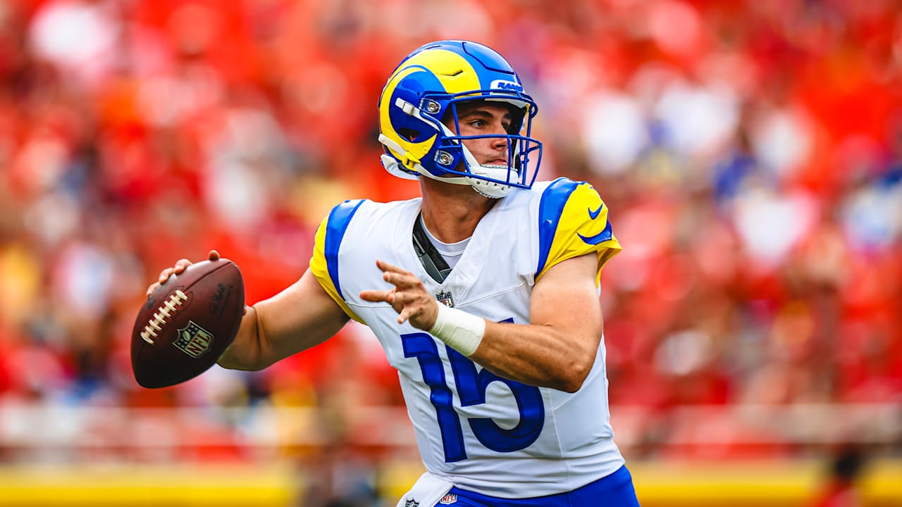 Rams quarterback Ty Simpson goes for 7-yard gain - Los Angeles Rams ...