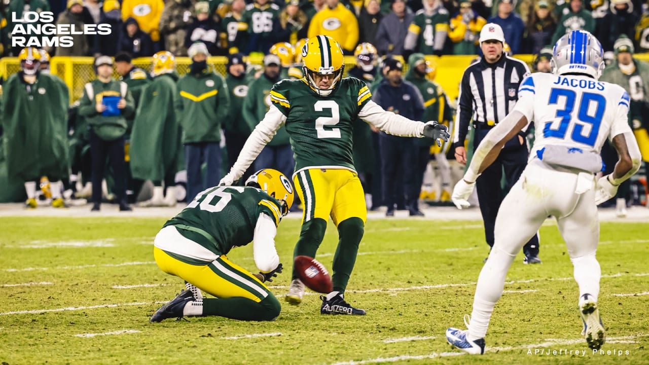 Mason Crosby Grateful for Chance to Join LA Rams Practice Squad After