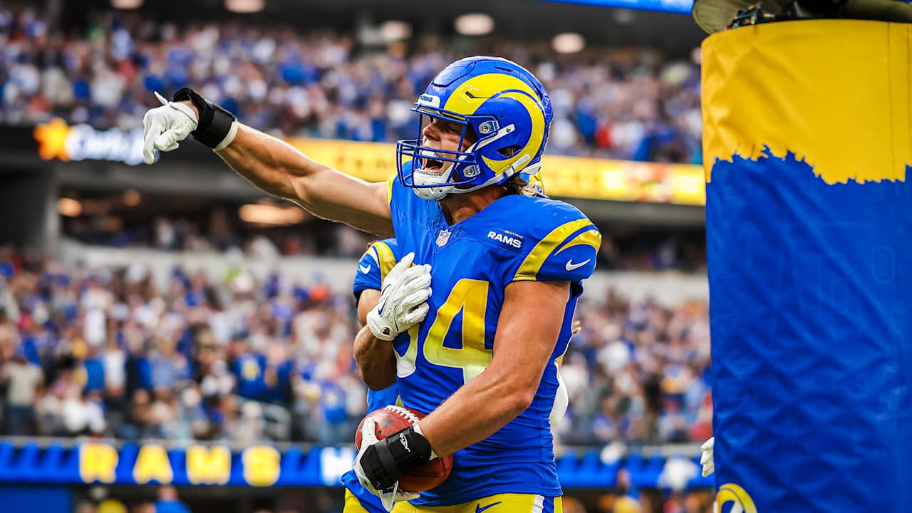 Hunter Long Blocked Punt Touchdown | Los Angeles Rams Highlights | Week ...