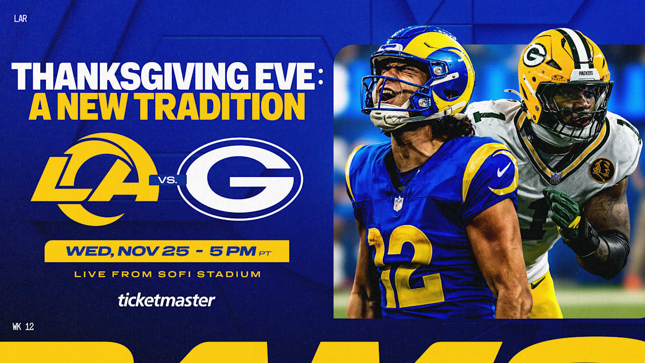 Rams to host Packers at SoFi Stadium on Thanksgiving Eve in 2026 season