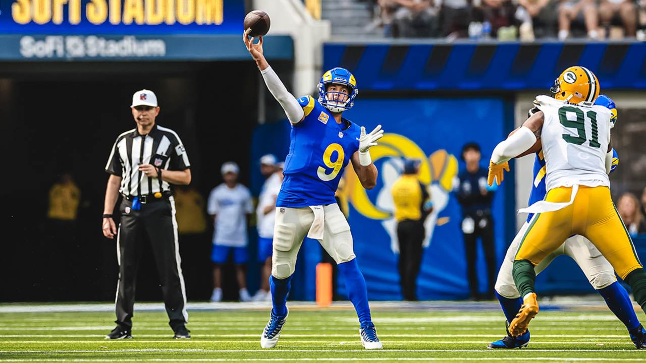 Matthew Stafford Demarcus Robinson 11yard toetap Los Angeles Rams
