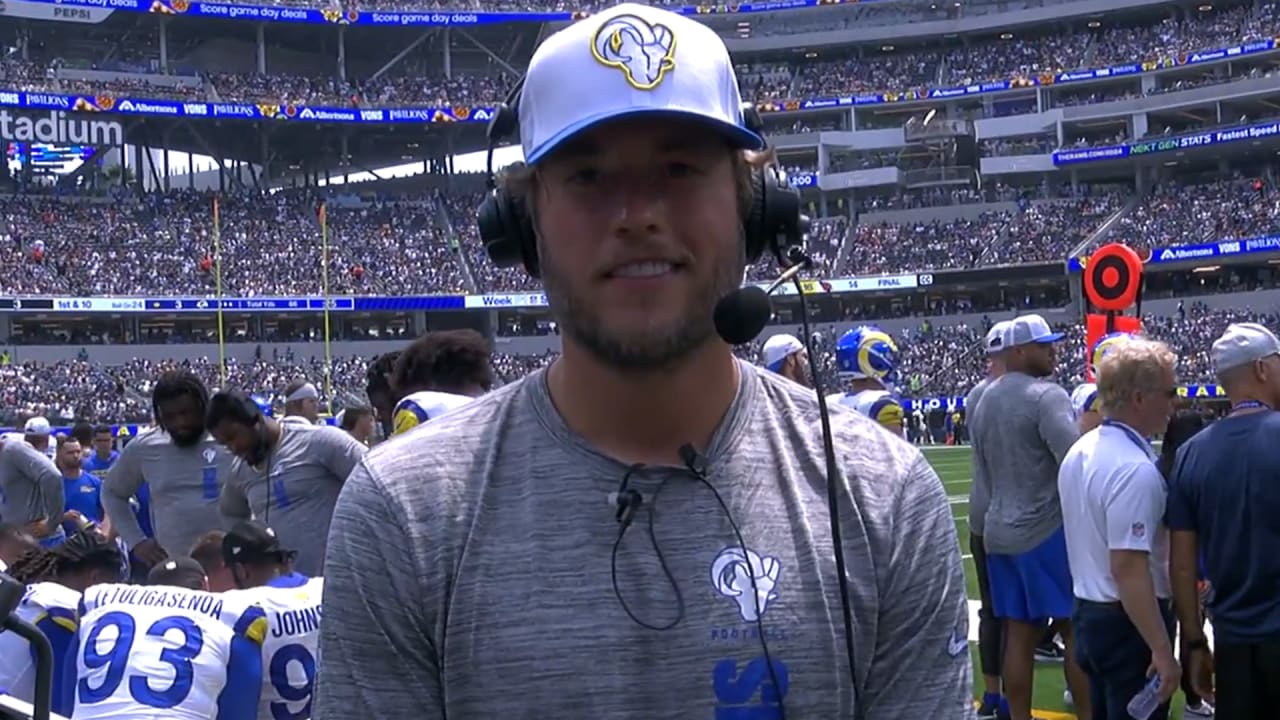 Los Angeles Rams Toyota Player Interview Quarterback Matthew Stafford