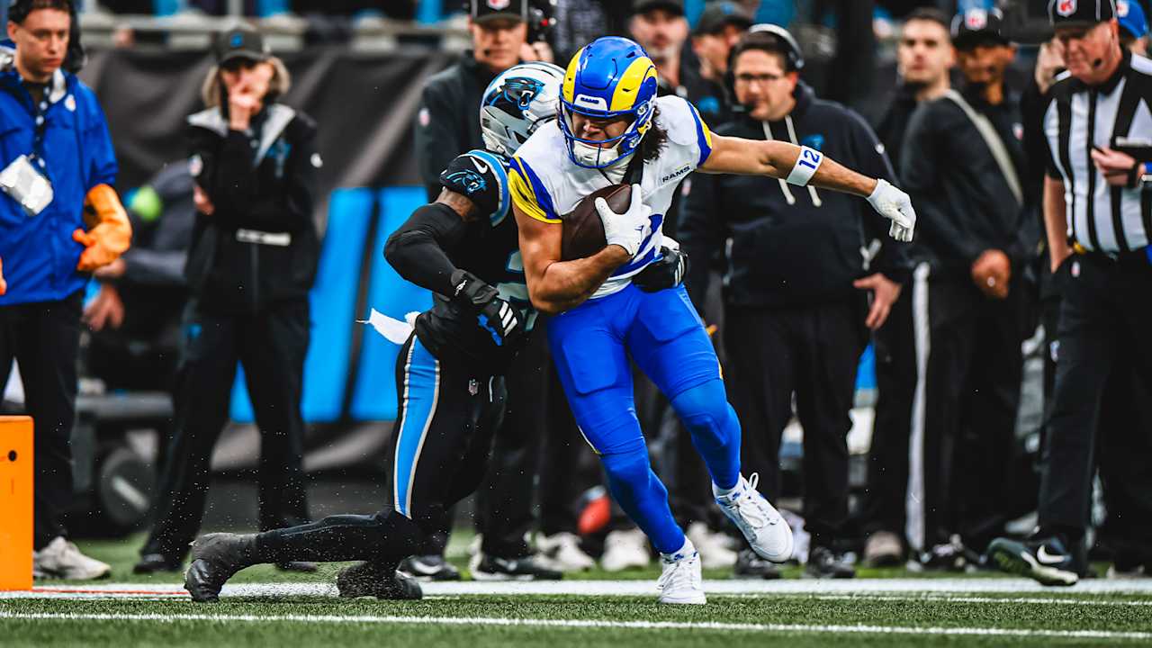 Puka Nacua 16-yard catch - Los Angeles Rams Highlights - Wild Card vs ...
