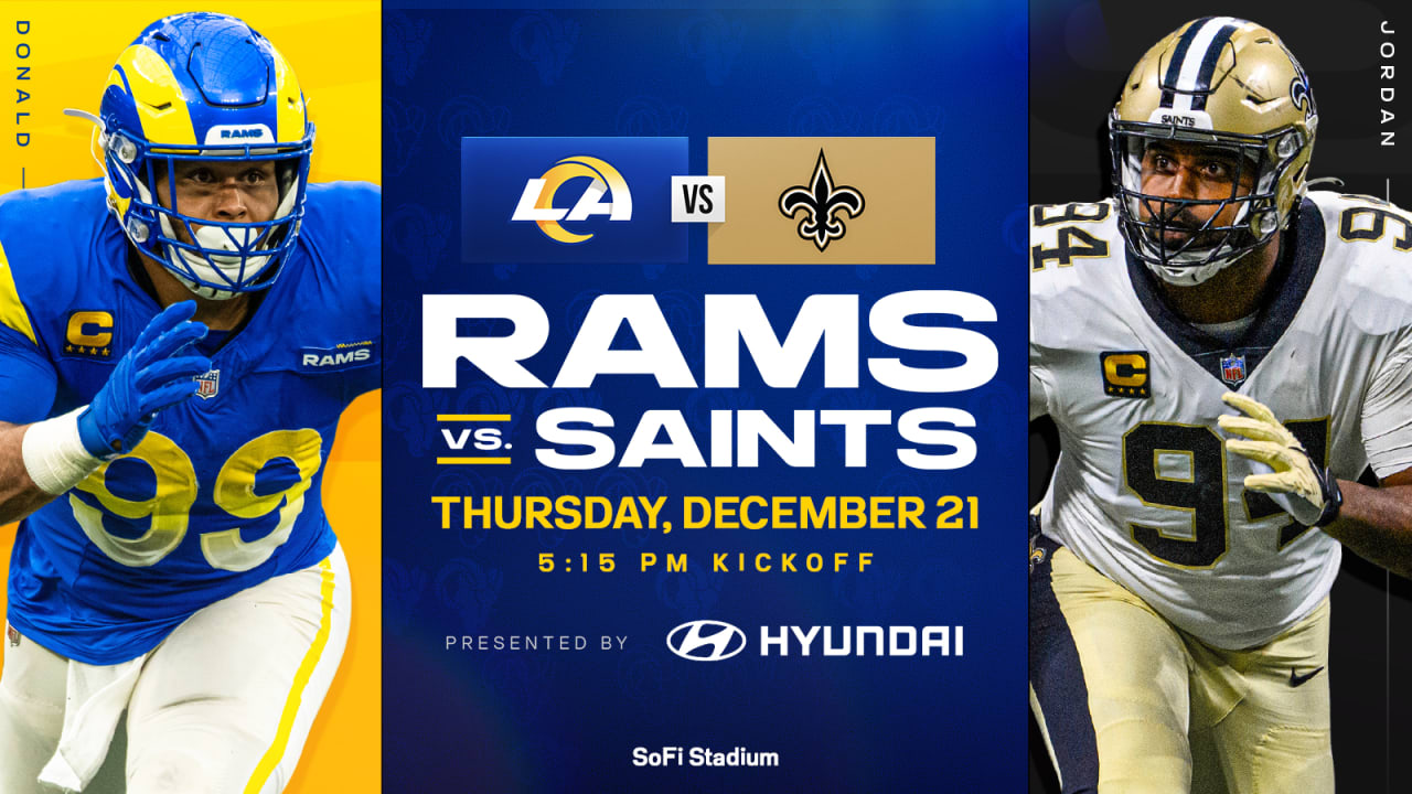 Know before you go Rams vs. New Orleans Saints at SoFi Stadium