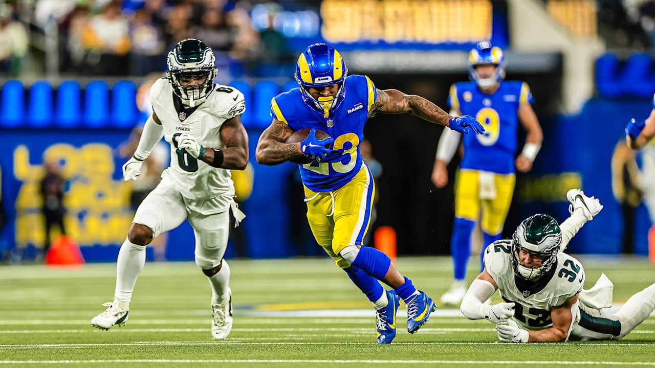 Kyren Williams 27-yard run | Los Angeles Rams Highlights | Week 12 vs ...