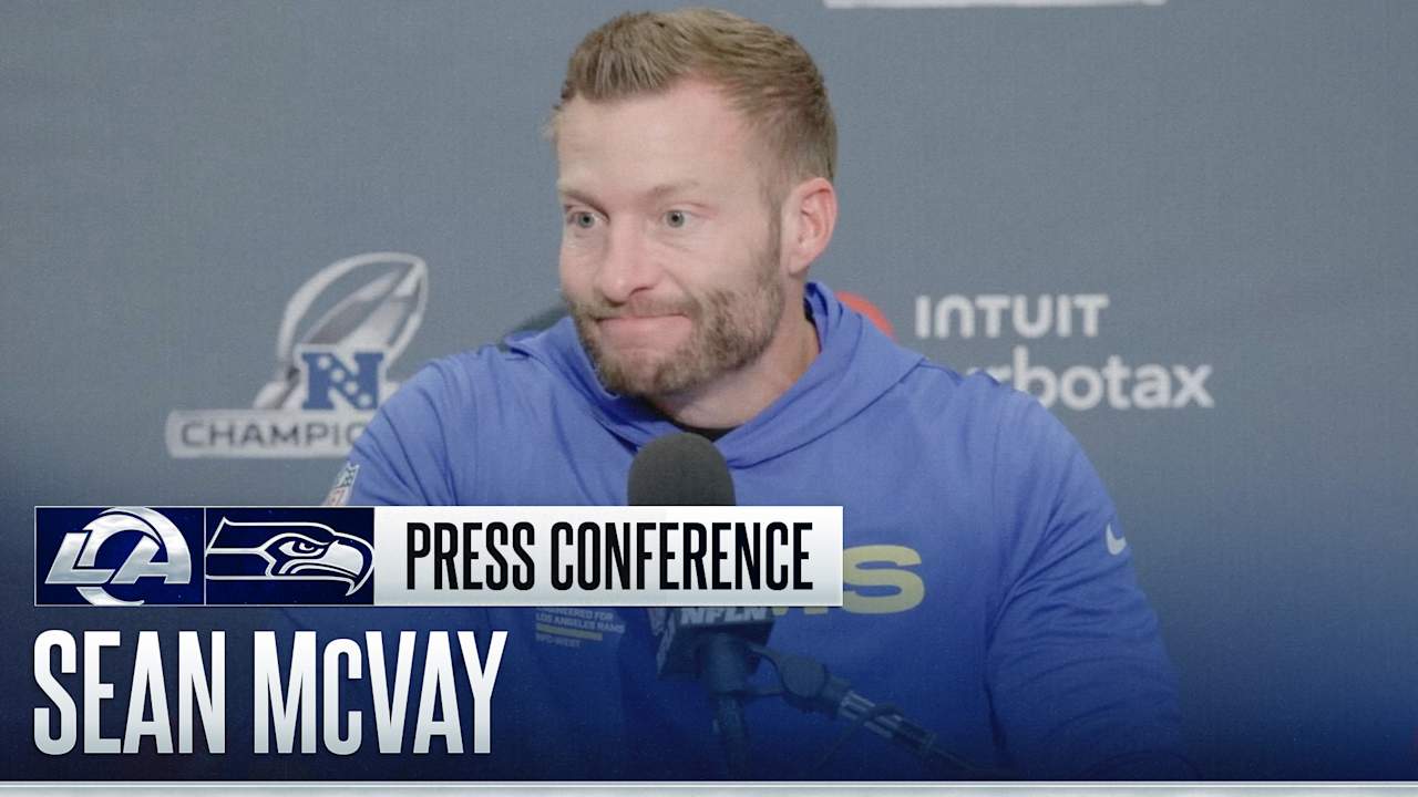 Los Angeles Rams head coach Sean McVay Press Conference | Recaps 27-31 ...