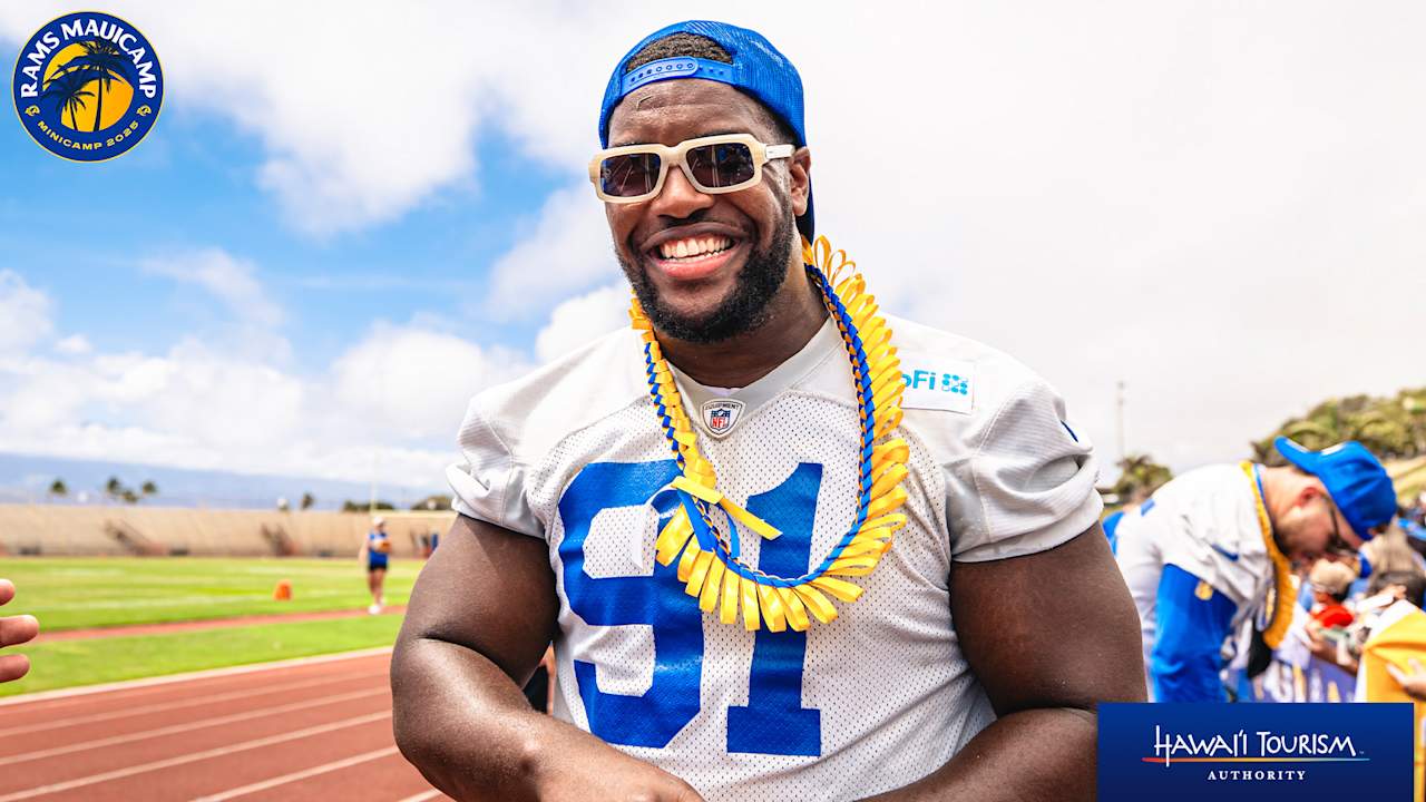 PRACTICE PHOTOS: Rams players practice in front of fans on Maui